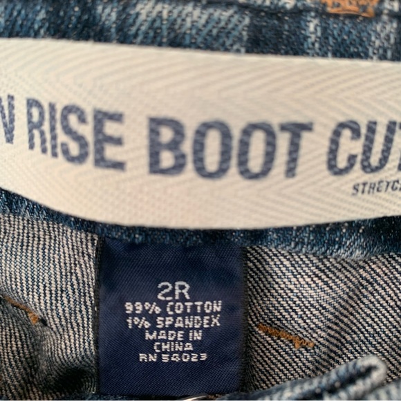 NWT Vintage GAP 2003 Low Rise Boot Cut Stretch Denim Jeans 2 Deadstock - Picture 4 of 8